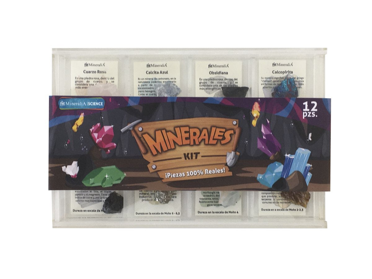 KIT 12 MINERALES COLECCIÓN .