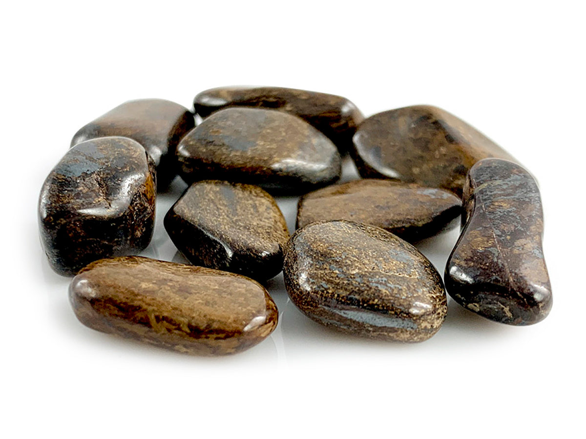 PAQUETE DE 10 PIEZAS DE TAMBORILEADO BRONCITA CAFÉ