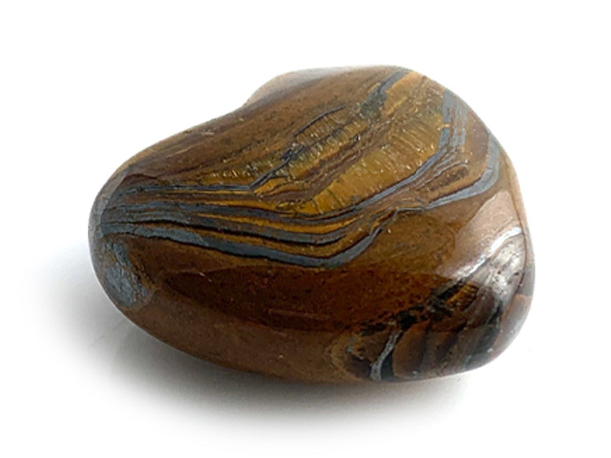 CORAZÓN PUFF DE OJO DE TIGRE MINERAL CHICO.