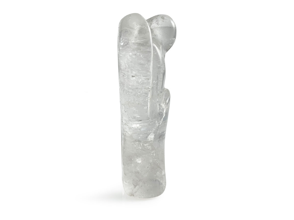 ÁNGEL DE CUARZO BLANCO MEDIANO.