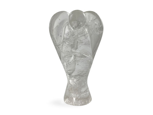 ÁNGEL DE CUARZO BLANCO MEDIANO.