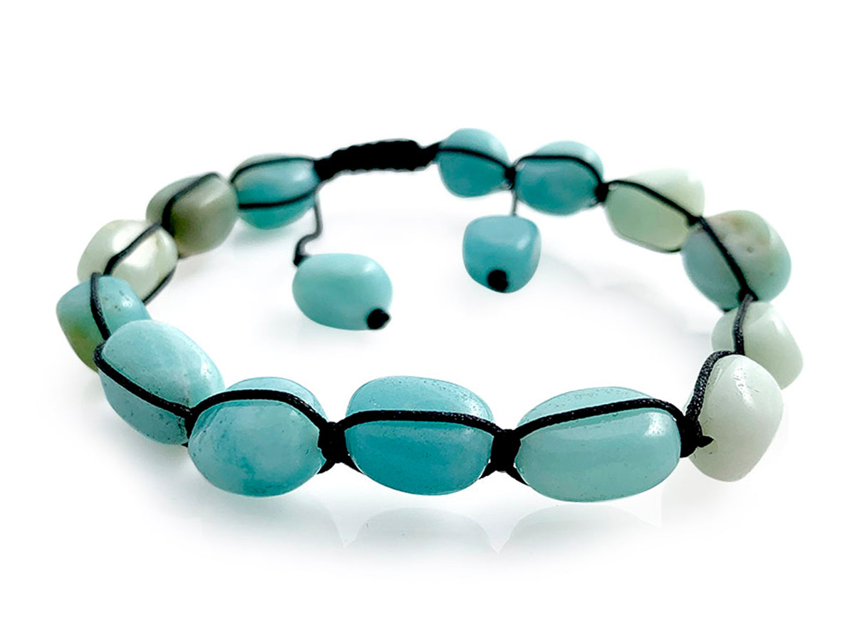PULSERA DE AMAZONITA NUGGET.