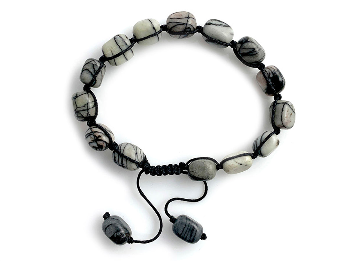 PULSERA DE JASPE CEBRA NUGGET