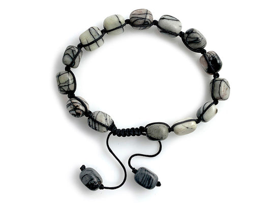 PULSERA DE JASPE CEBRA NUGGET