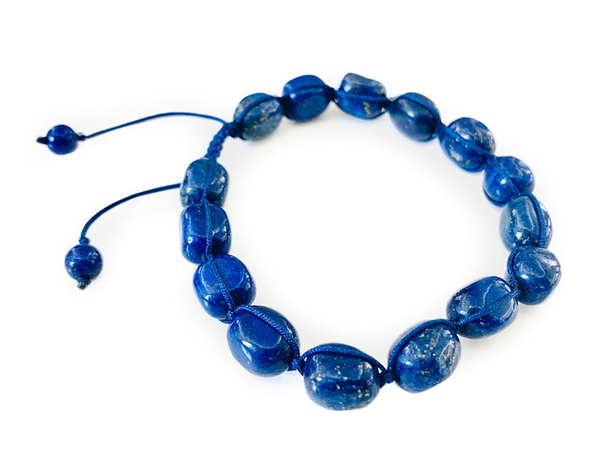 PULSERA DE LAPISLÁZULI NUGGET.