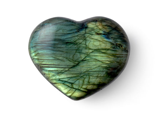 CORAZÓN PUFF DE LABRADORITA CHICO.