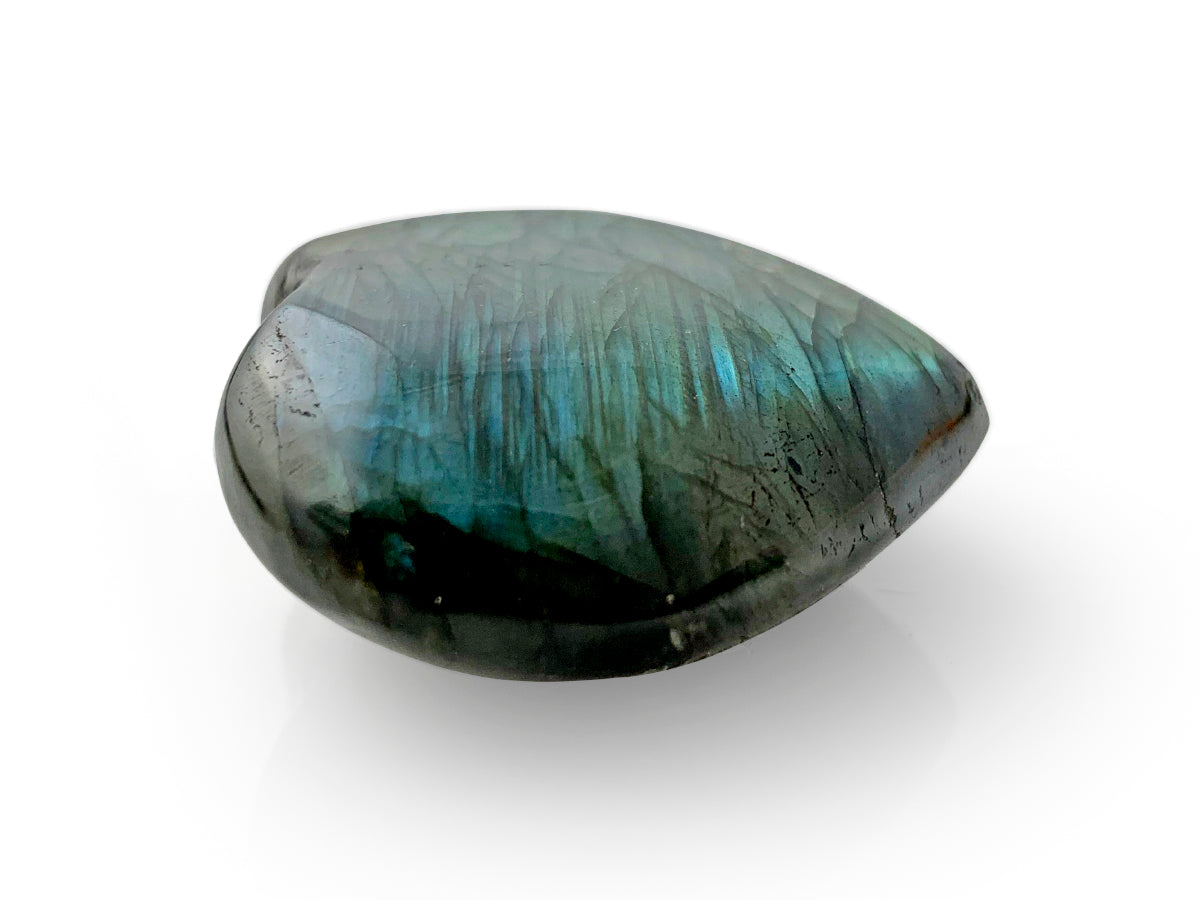 CORAZÓN PUFF DE LABRADORITA CHICO.