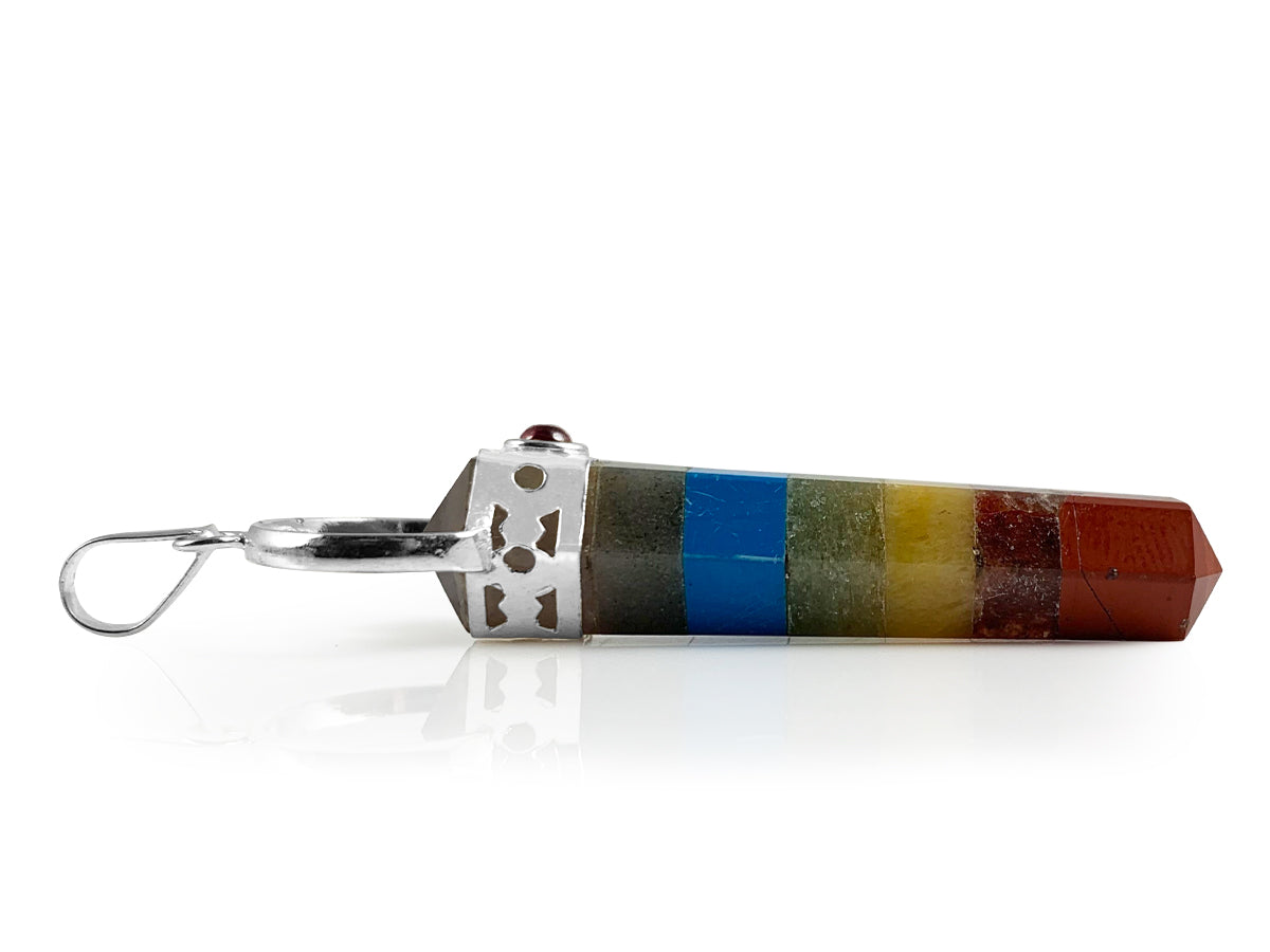 DIJE DOBLE PUNTA DE LOS CHAKRAS.