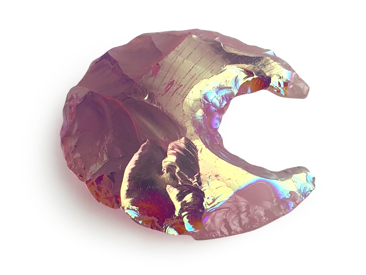 LUNA DE CUARZO AURA ROSA.