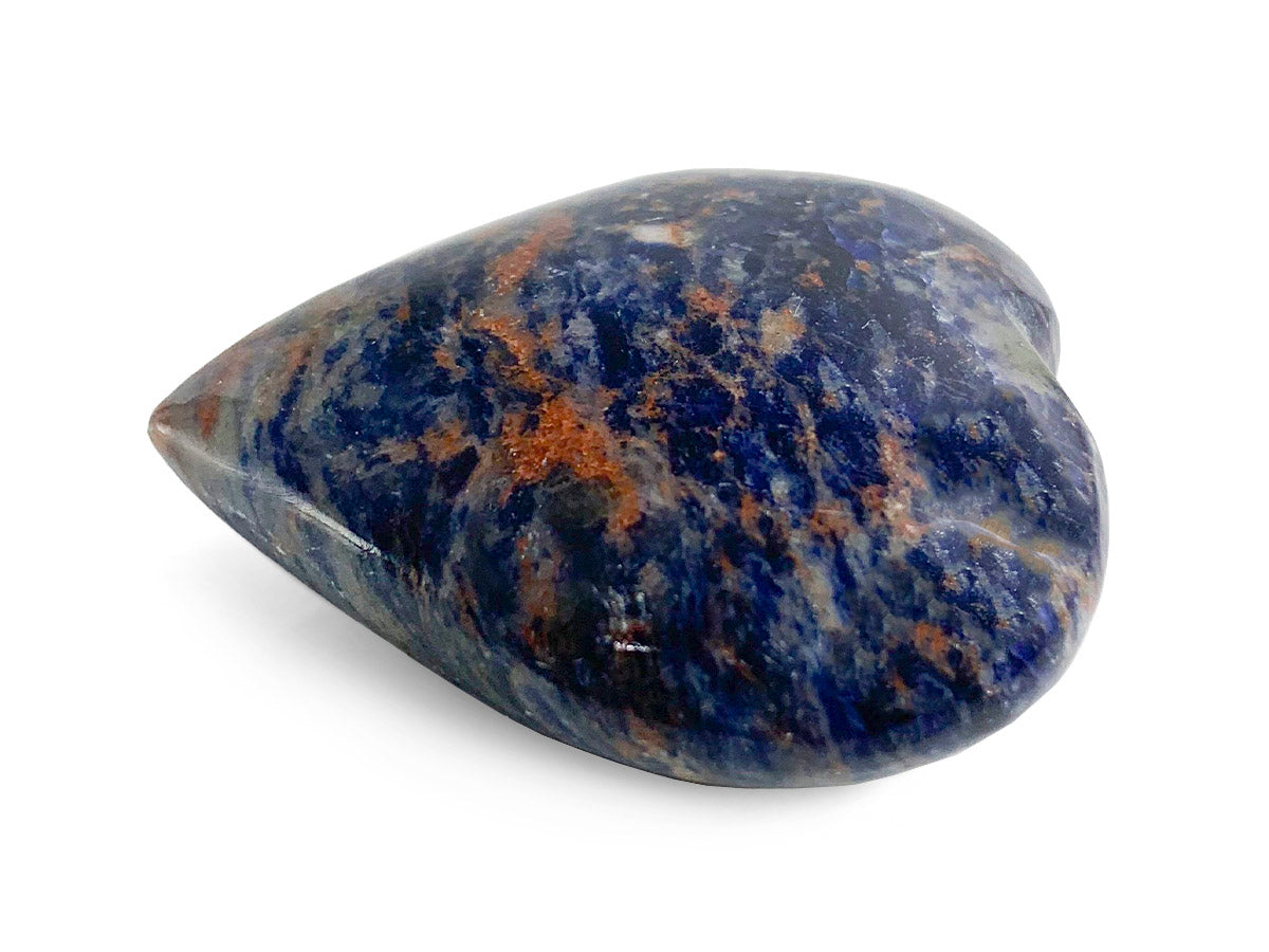 CORAZÓN PUFF DE SODALITA MINERAL.