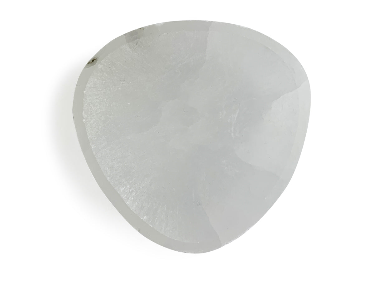 BOWL TRIANGULAR DE SELENITA.