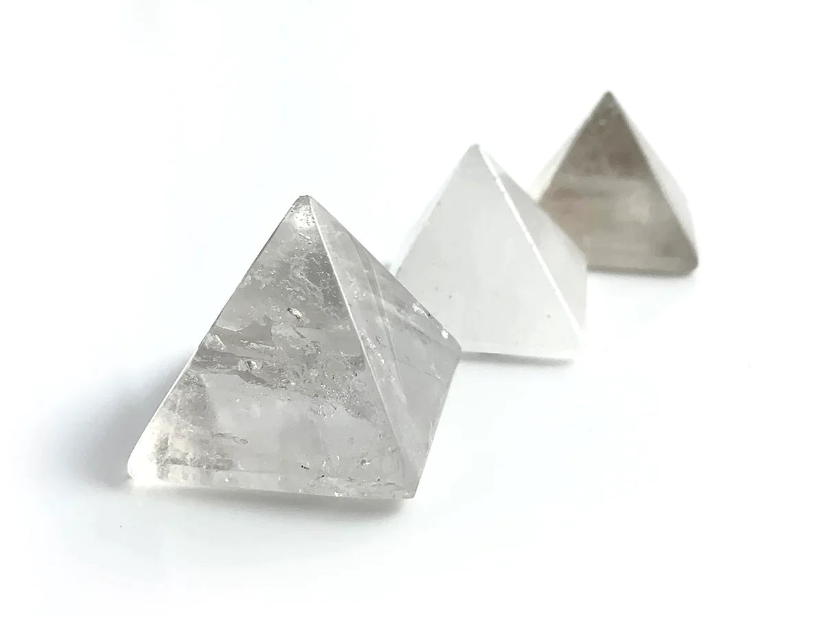 PIRAMIDE DE CUARZO BLANCO MINI