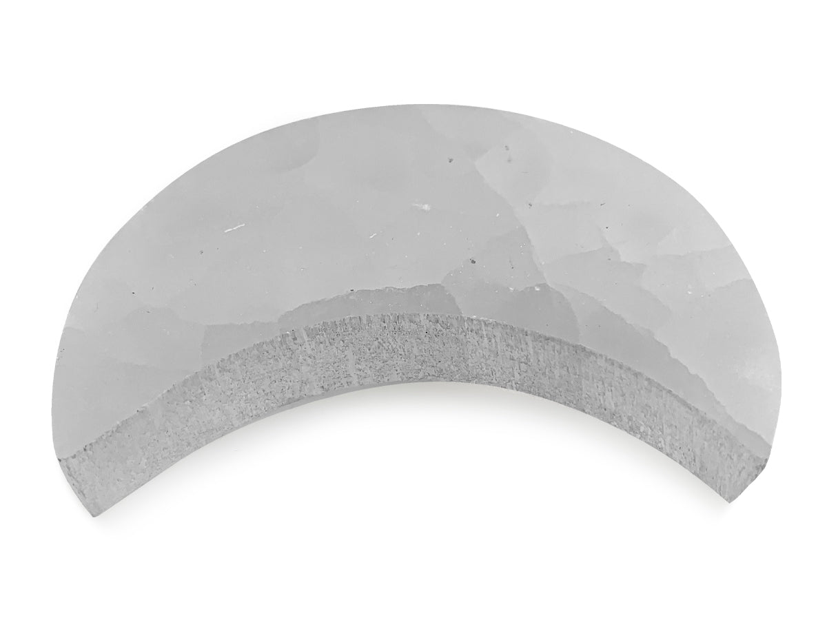 PLACA DE SELENITA MEDIA LUNA.