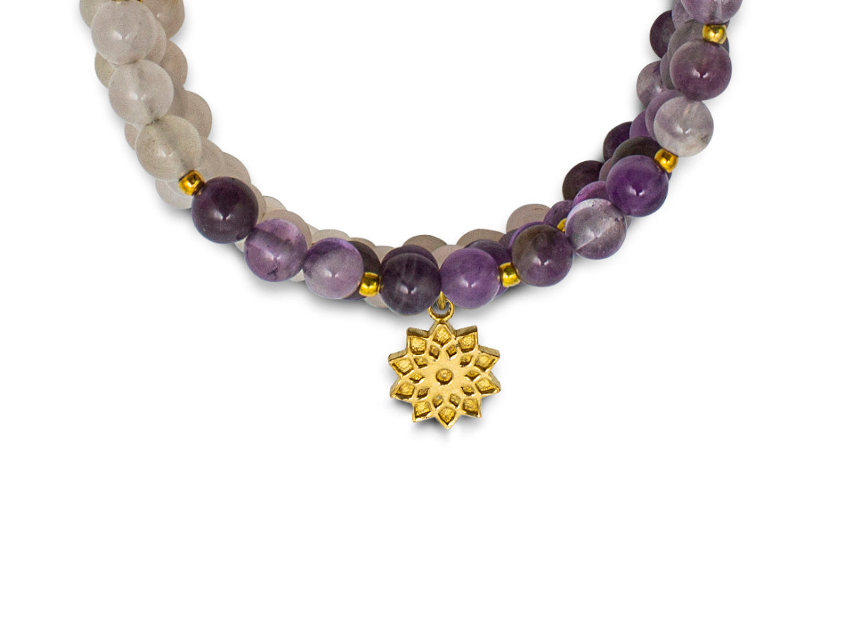 PULSERA ESPIRAL AMATISTA PARA DAMA