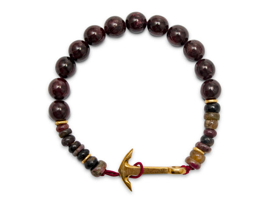 PULSERA "SAILOR" DE GRANATE.