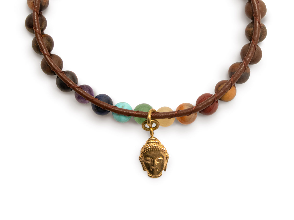 Pulsera Shanghai de los Chakras - detalle de textura y color
