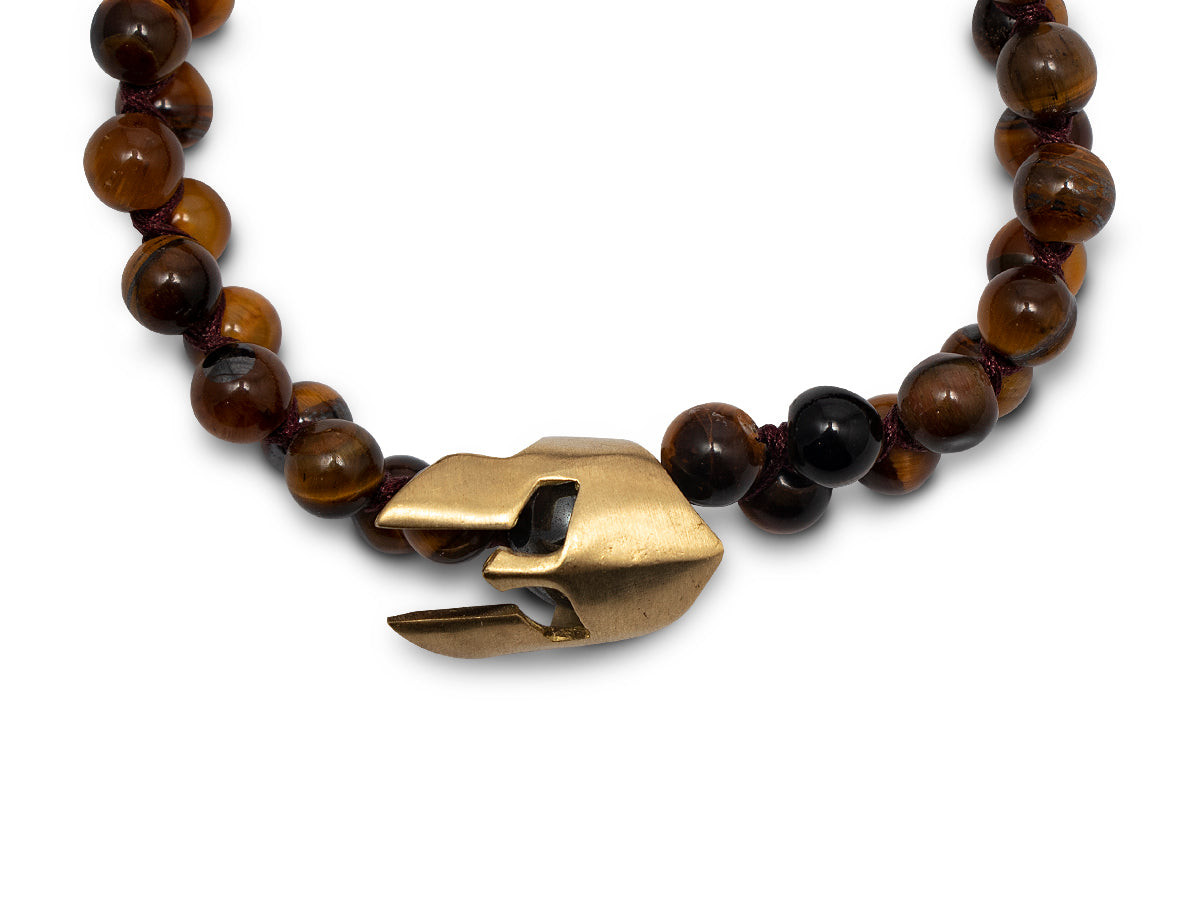 PULSERA SPARTAN DE OJO DE TIGRE.