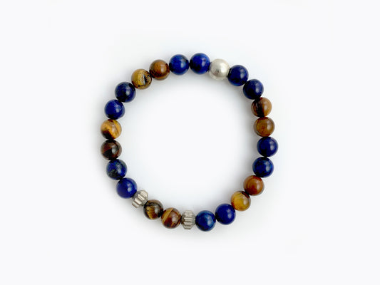 PULSERA PARA CABALLERO DE LAPISLÁZULI.