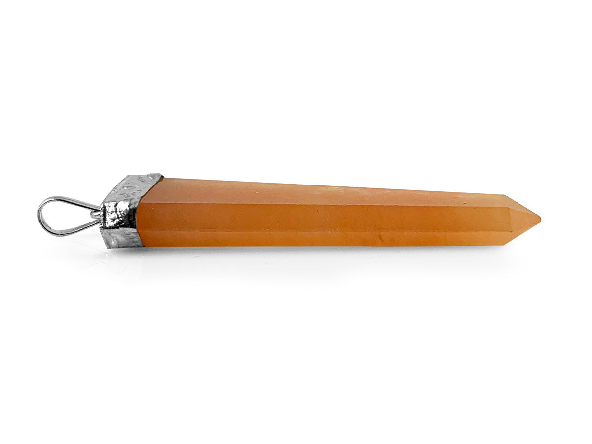 DIJE PUNTA PLANA DE VENTURINA AMARILLA.