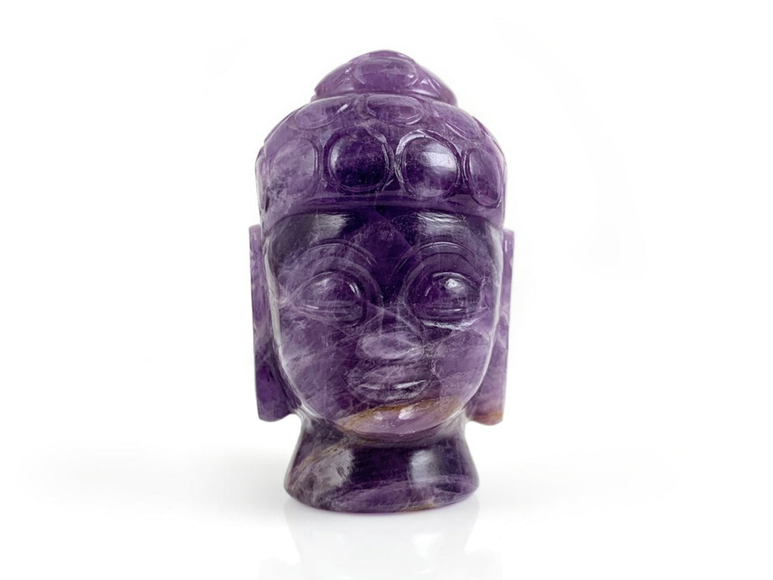 CABEZA DE BUDDHA DE AMATISTA.