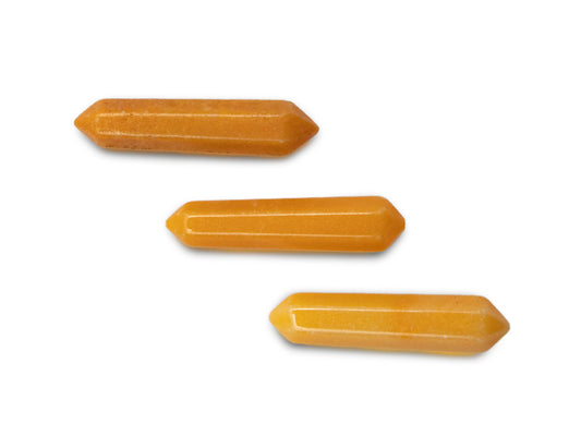 3 PUNTAS DE CALCITA AMARILLA MINERAL MINI.