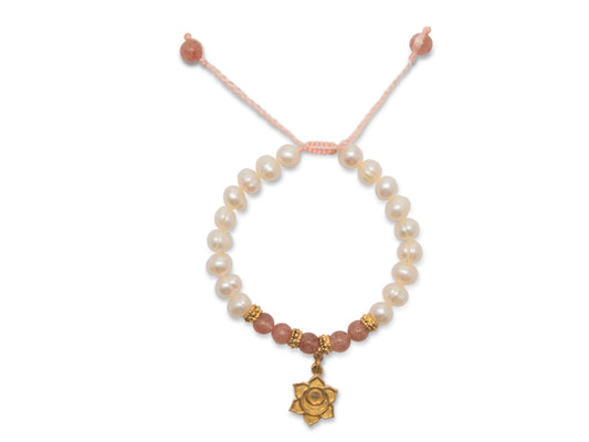 PULSERA PARA DAMA FLOR DE LOTO.