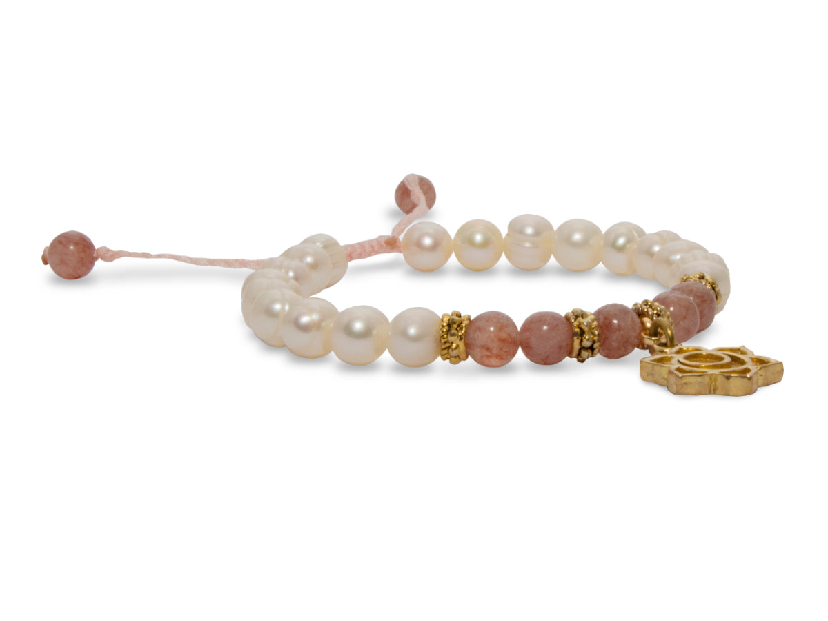 PULSERA PARA DAMA FLOR DE LOTO.