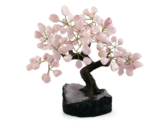 ÁRBOL BONSÁI DE CUARZO ROSA