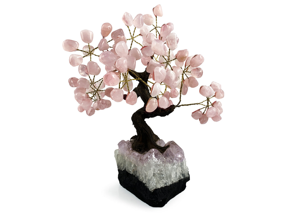 ÁRBOL BONSÁI DE CUARZO ROSA