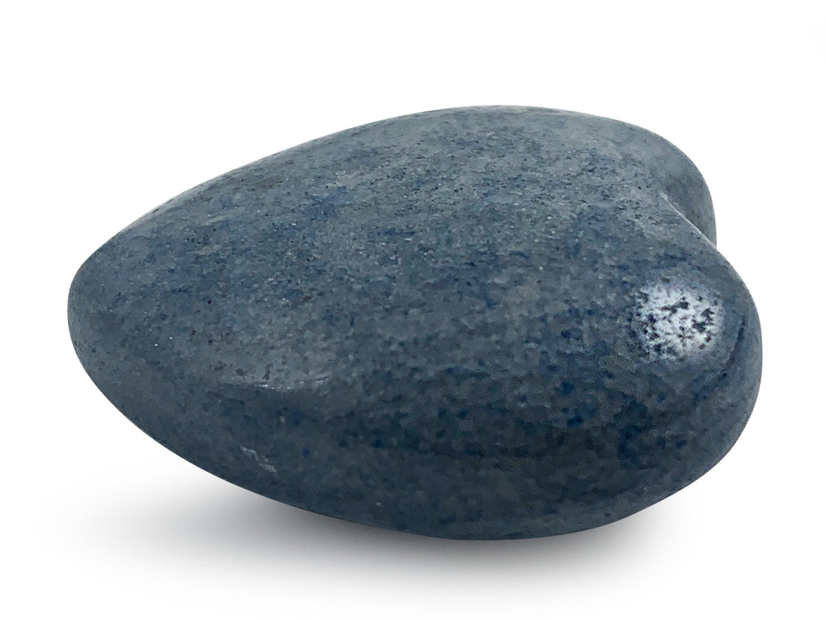 CORAZÓN PUFF DE CUARZO AZUL.