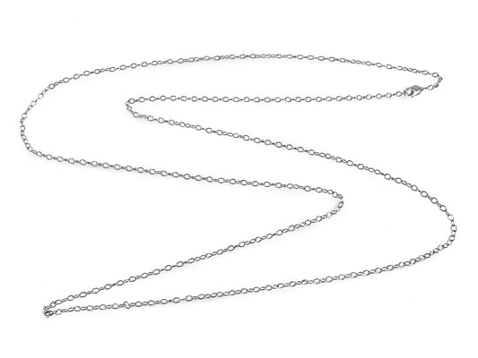 CADENA PLATEADA LARGA MODELO 2