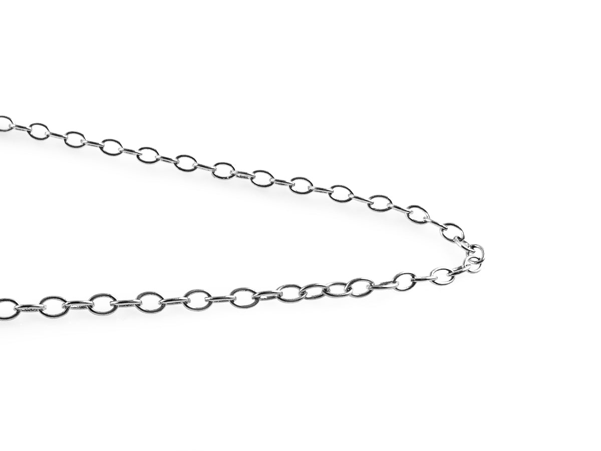 CADENA PLATEADA LARGA MODELO 1