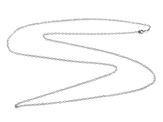 CADENA PLATEADA LARGA MODELO 1