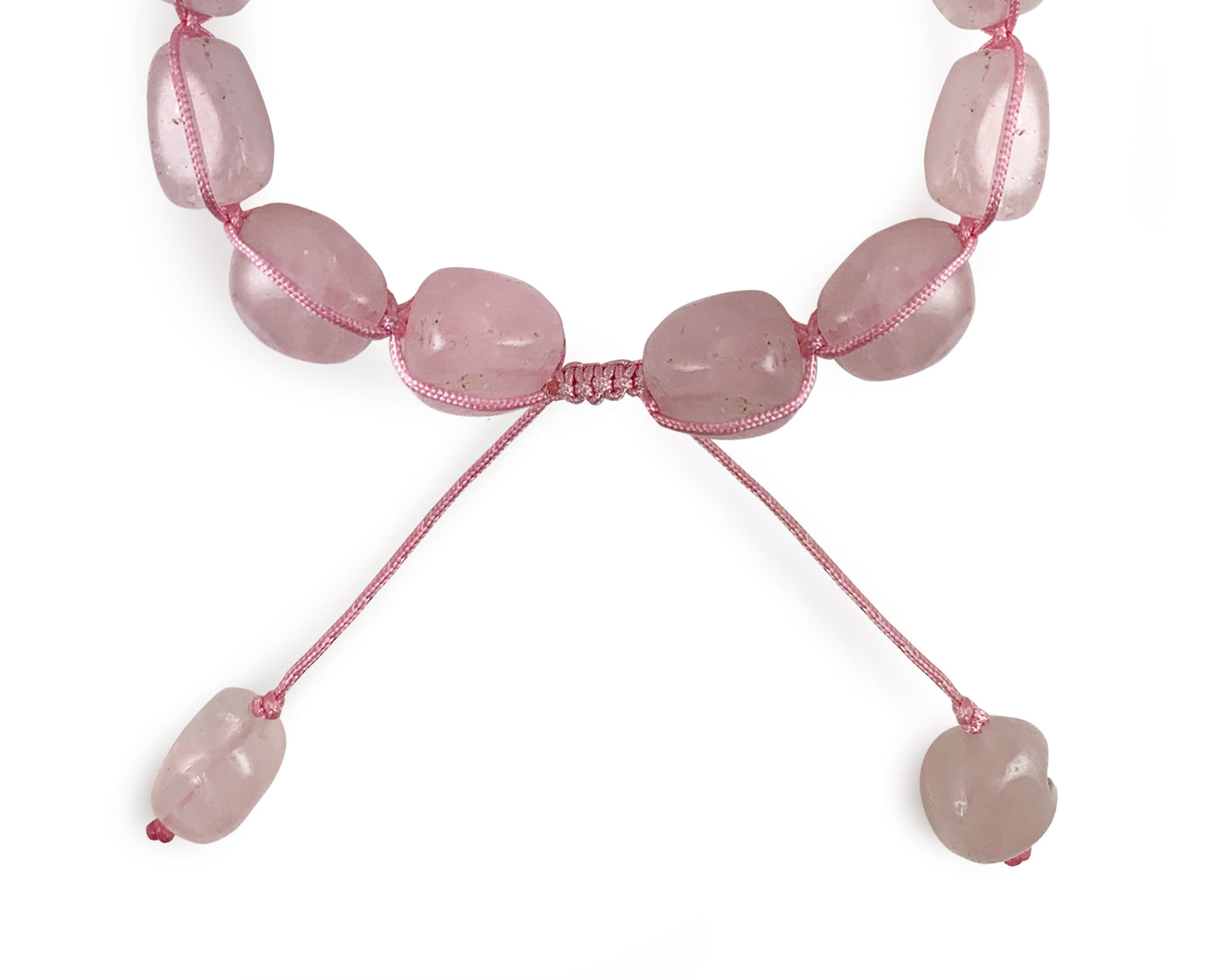 PULSERA DE CUARZO ROSA NUGGET.
