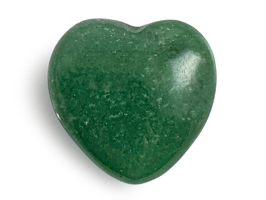 CORAZÓN PUFF DE VENTURINA VERDE CHICO.