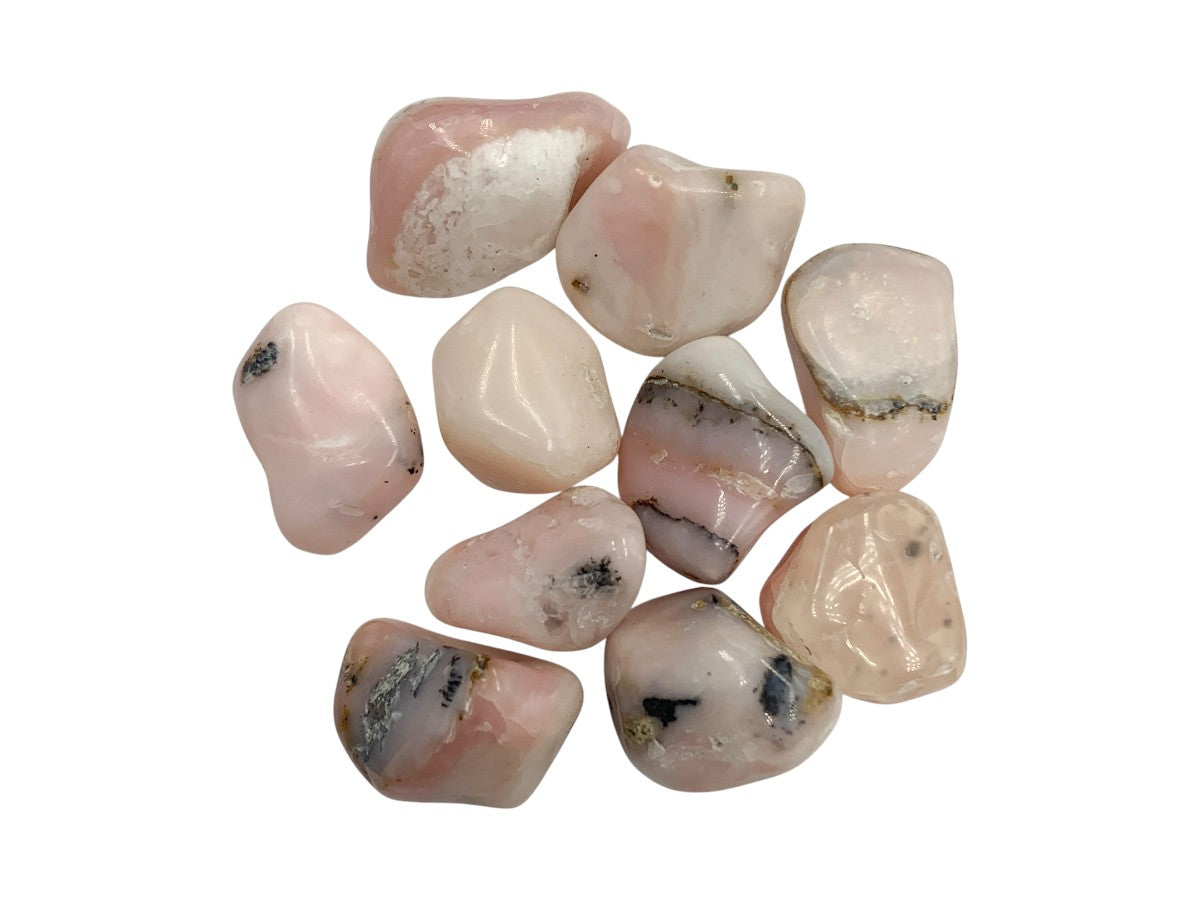 PAQUETE DE 10 PIEZAS DE TAMBORILEADO OPALO PERUANO – MineraliA