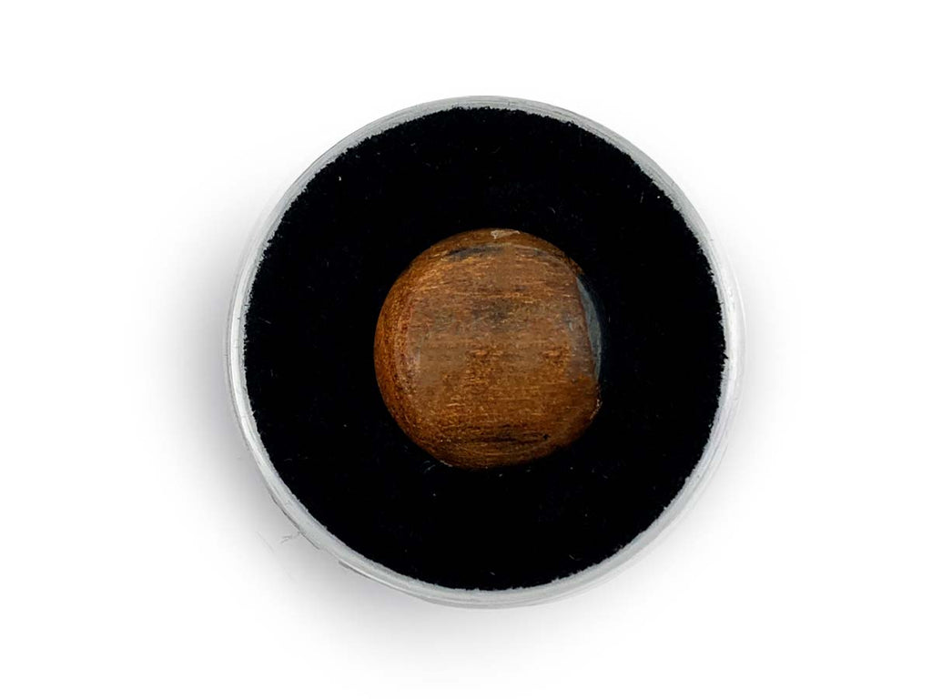 Cabujón Circular de Ojo de Tigre Pulido - piedra pulida