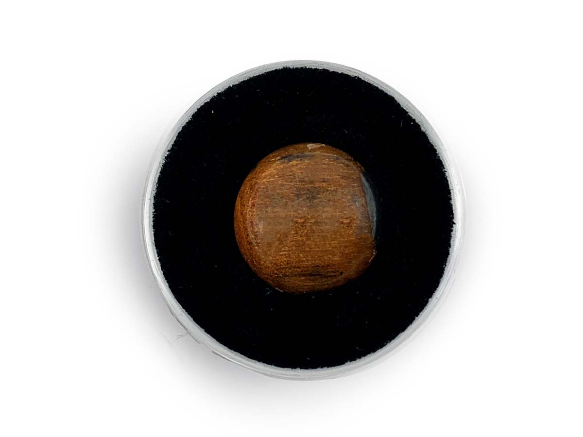 Cabujón Circular de Ojo de Tigre Pulido - piedra pulida