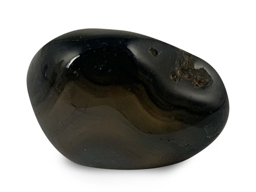 Costalito Zodiaco Maya Búho DE Ágata Negra - Vista 3 | MineraliA