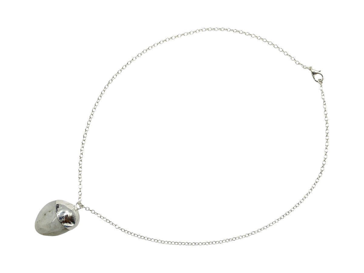 Collar Corto Piedra Luna - collar con dije