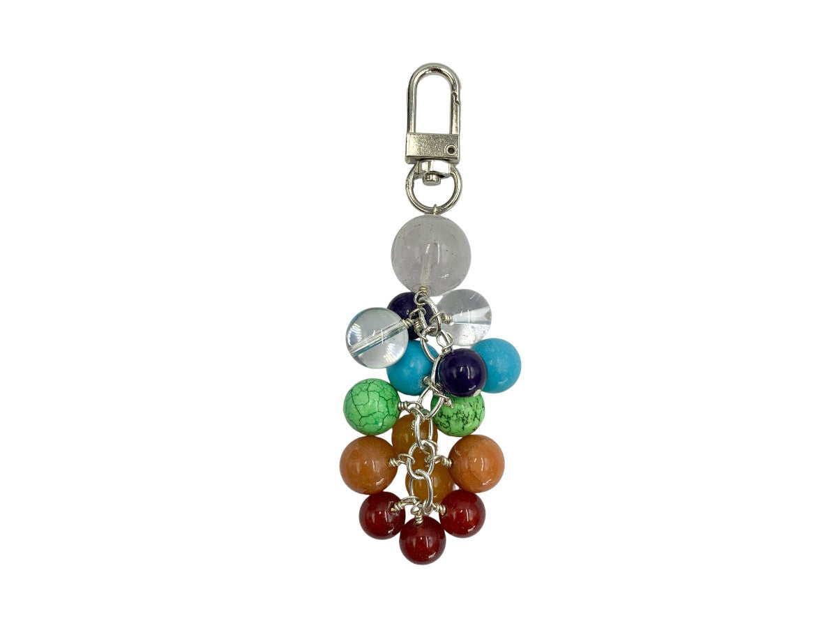 Llavero Chakras - llavero con piedra