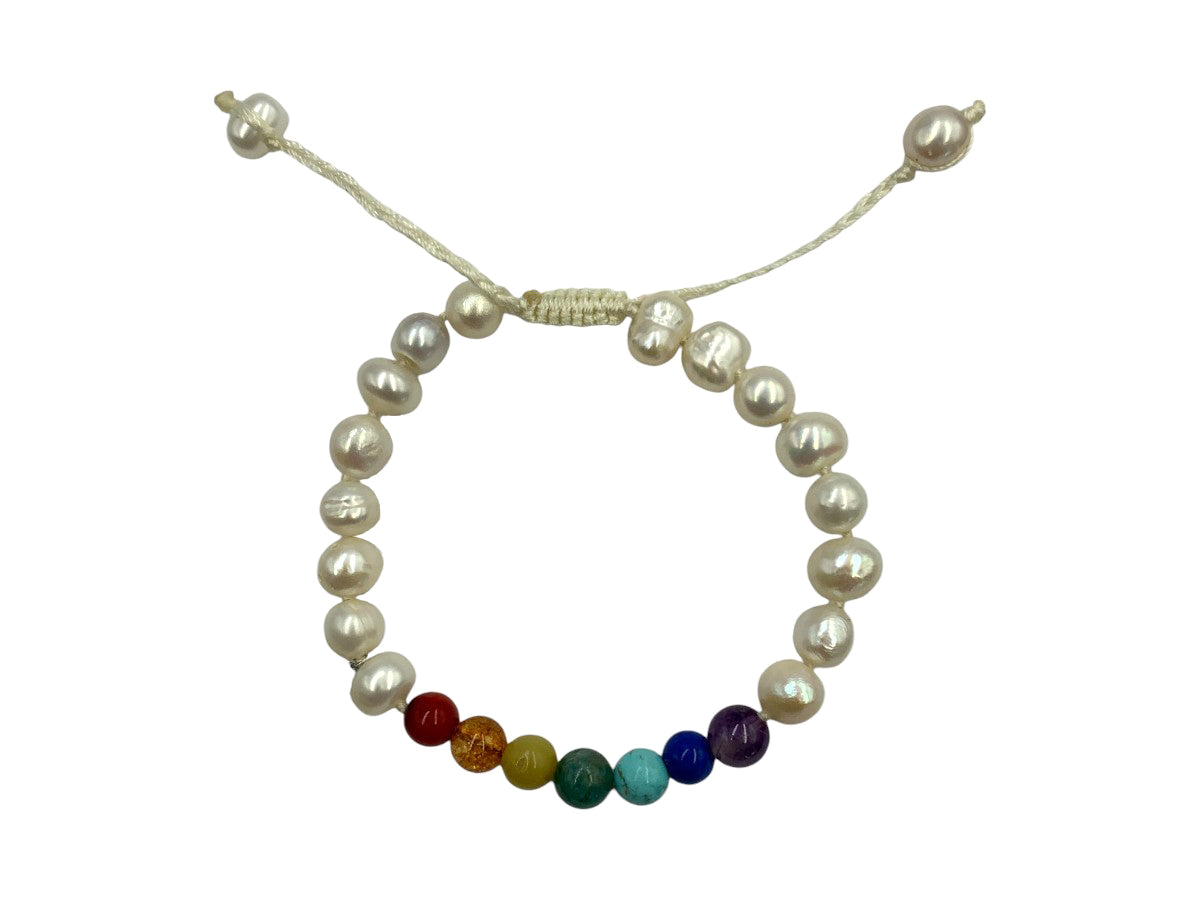 Pulsera Chakras Perlas - pulsera de piedras