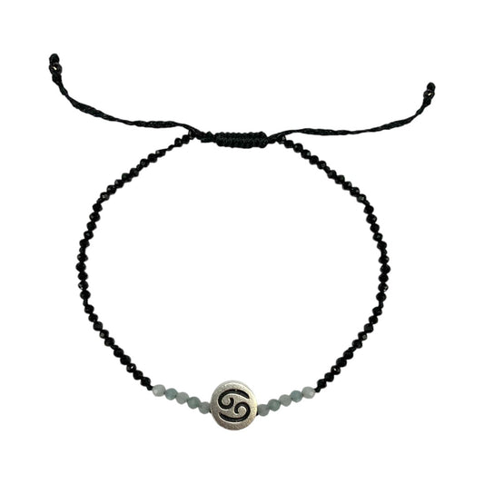 PULSERA DEL ZODIACO "CÁNCER" CON ESPINELA.