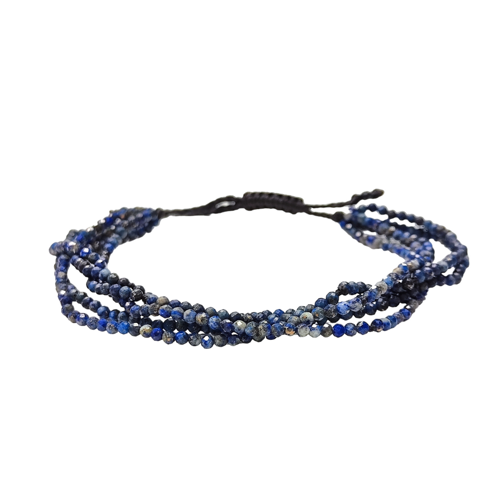 Brazalete de Lapislazuli - detalle de textura y color