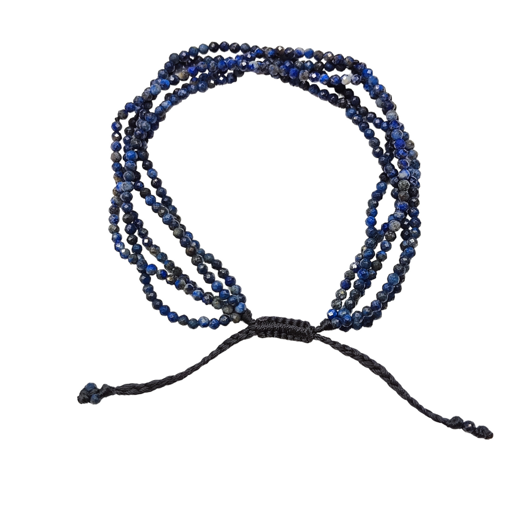 Brazalete de Lapislazuli - pulsera de piedras