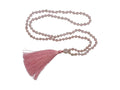 Japa Mala Collar Cuarzo Rosa - collar con dije