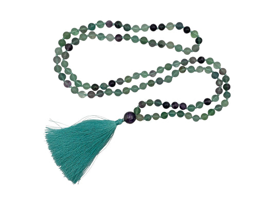 JAPA MALA COLLAR FLUORITA.