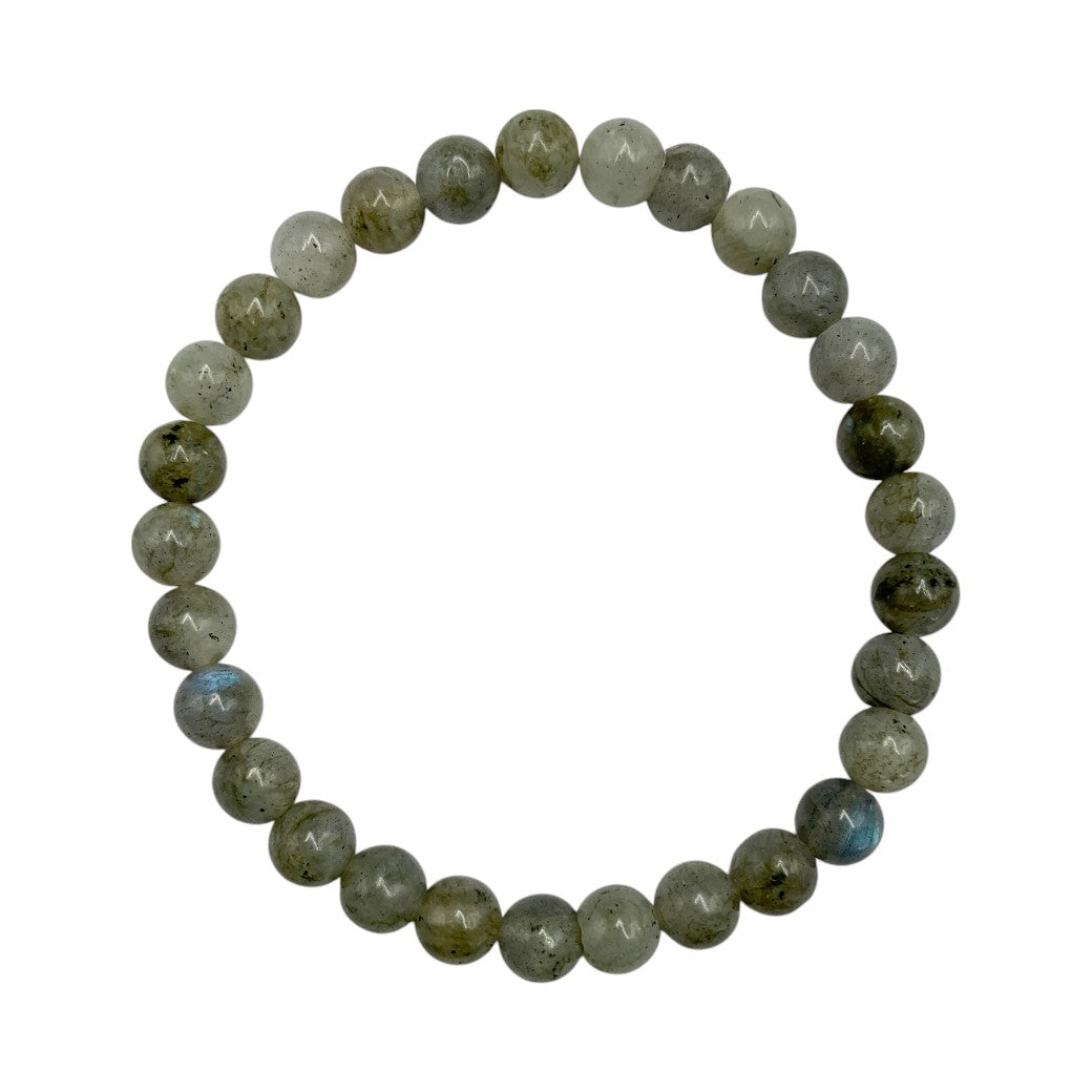 Pulsera Esferas de Labradorita. - en forma de esfera