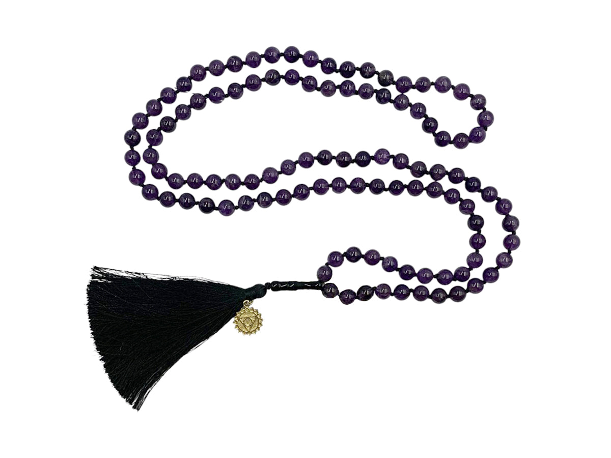 JAPA MALA COLLAR AMATISTA.