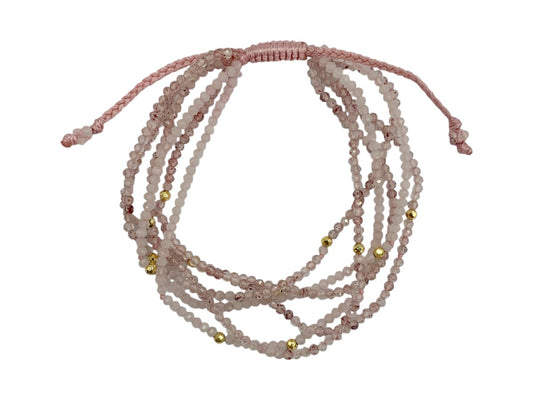 BRAZALETE CUARZO ROSA